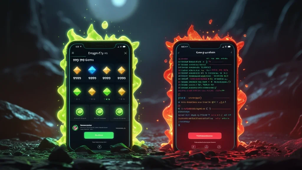 dragon city mod apk vs game guardian hack 2025