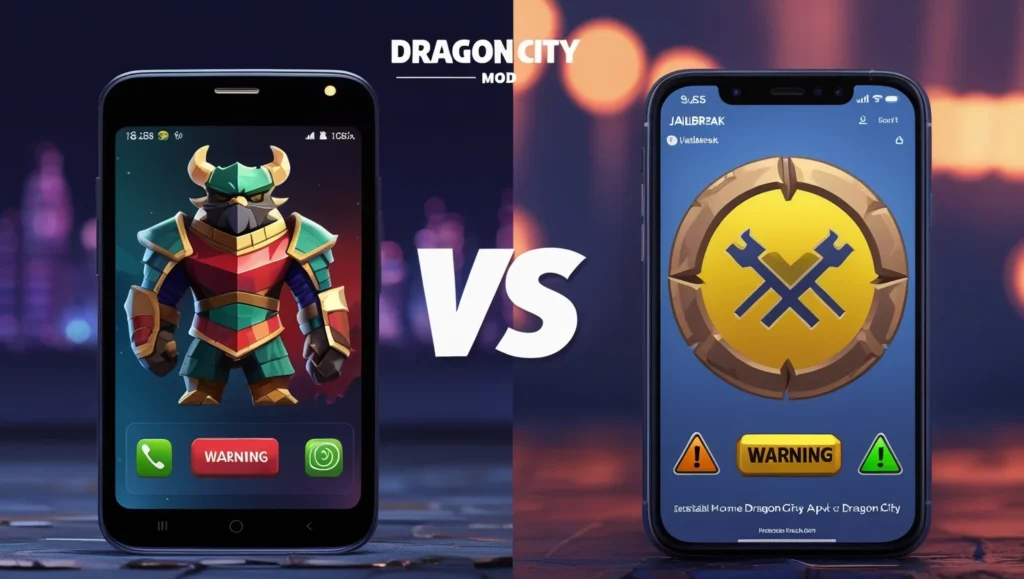 dragon city mod apk vs jailbreak 2025