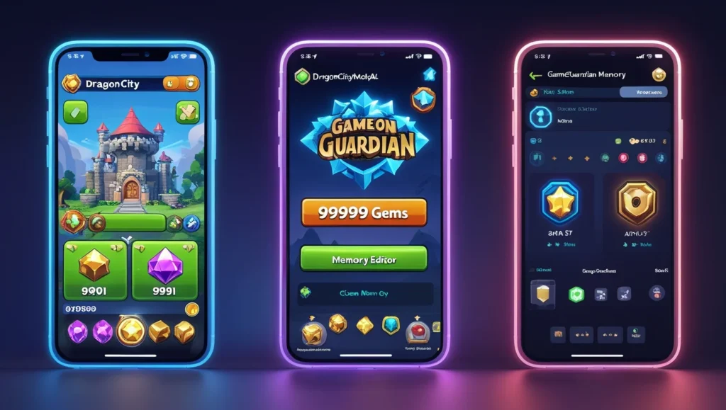 dragoncitymodapk vs gameguardian 2025